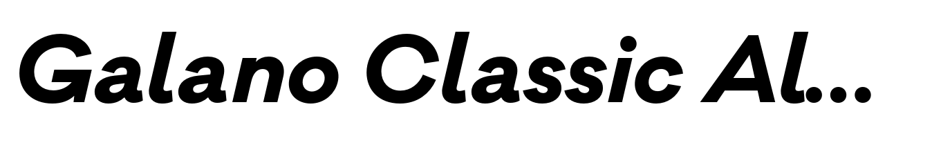 Galano Classic Alt Bold Italic